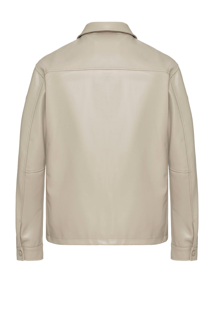 Oversized Lederjacke