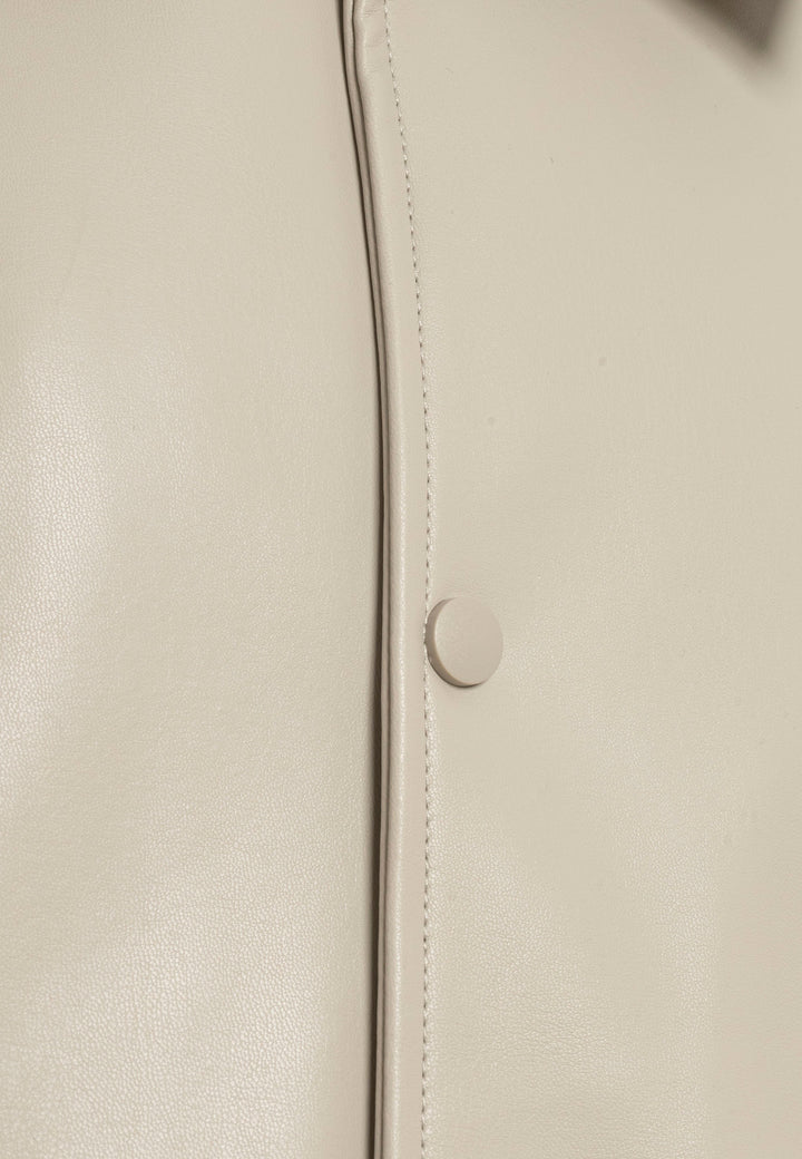 Oversized Lederjacke