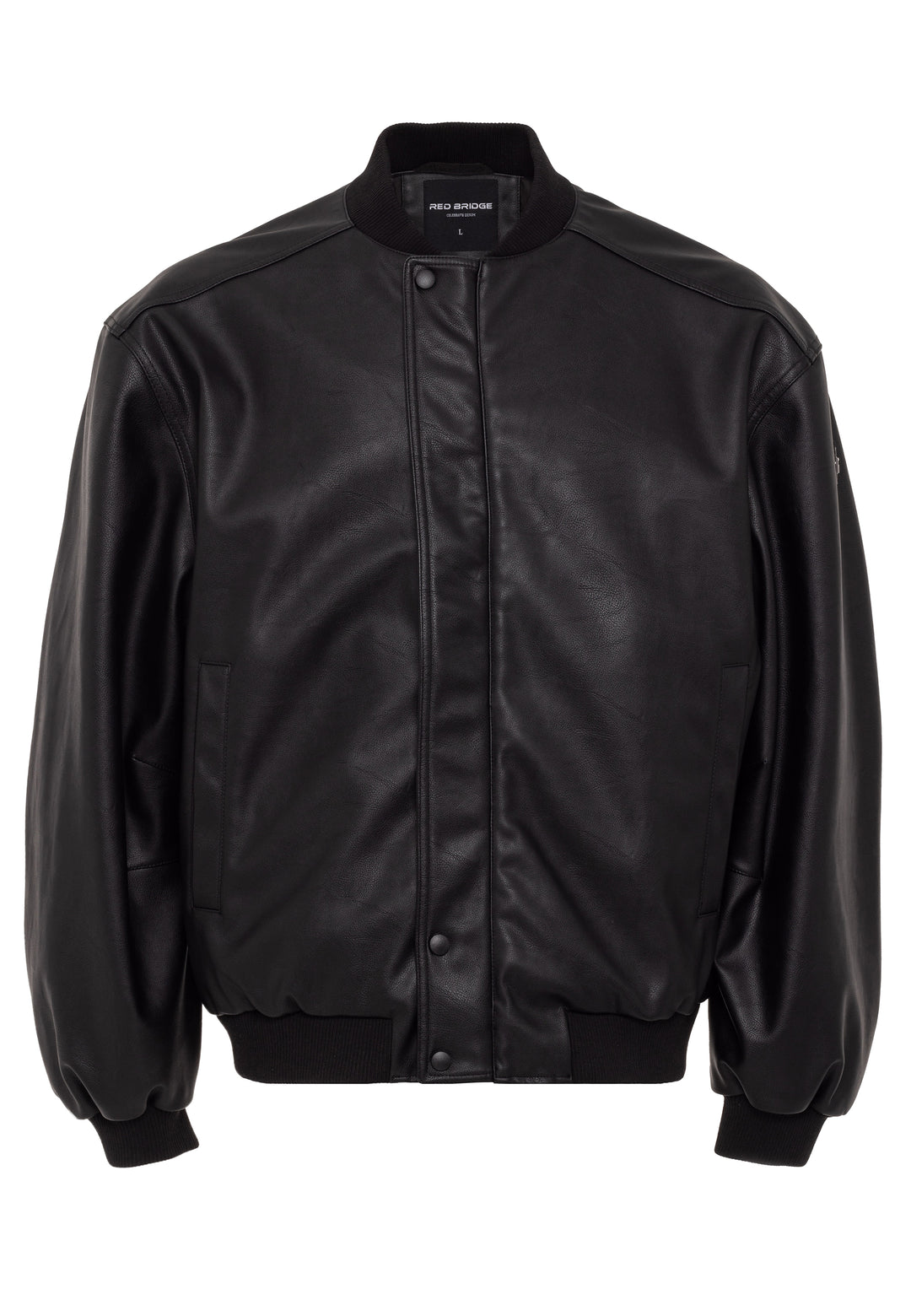 Loose Fit Bomber Lederjacke