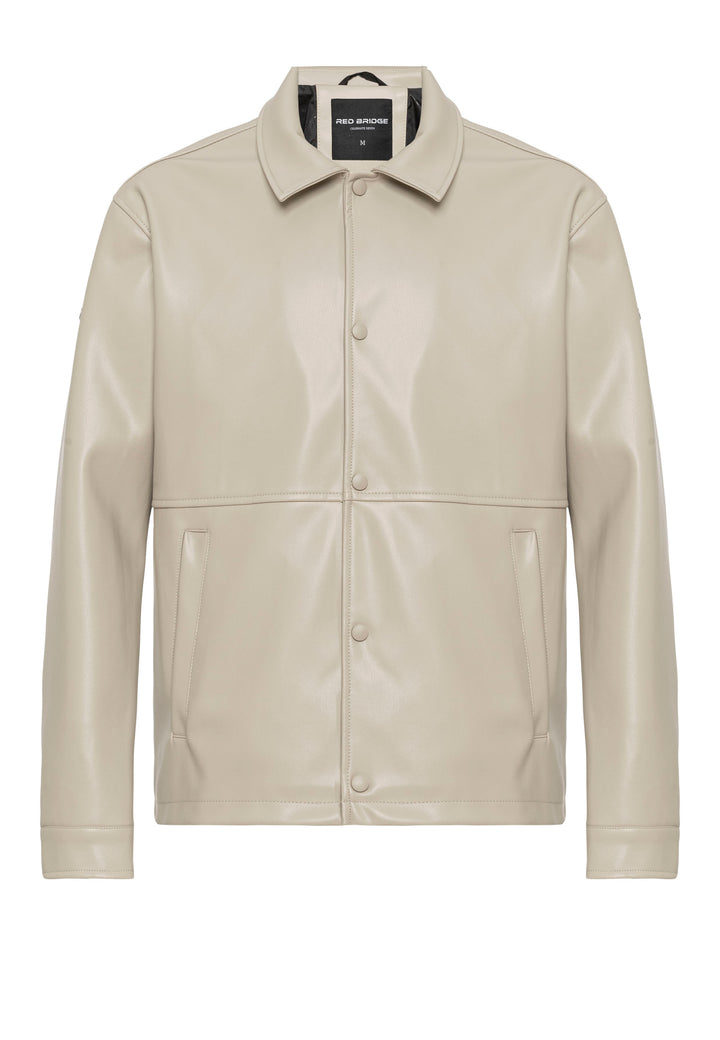 Oversized Lederjacke